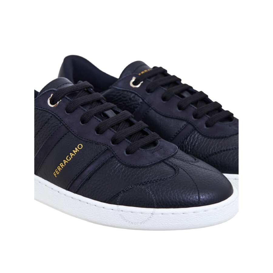 Ferragamo Logo-Print Almond-Toe Sneaker - 2