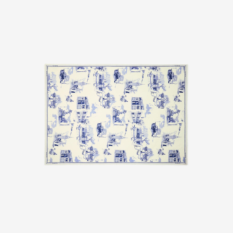 London Landmarks Wool Silk Scarf 6