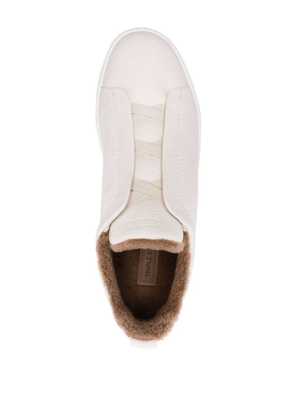 Triple Stitch leather sneakers - 4