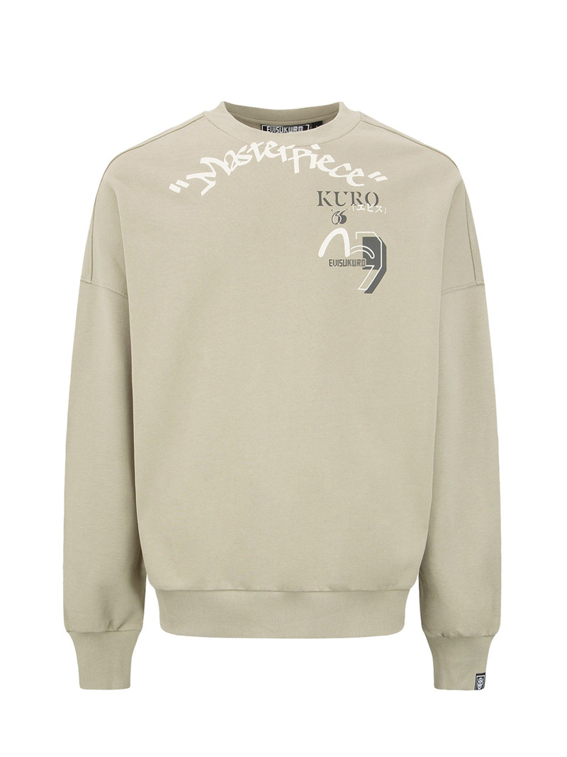 Graffiti Slogan Prints Sweatshirt 10