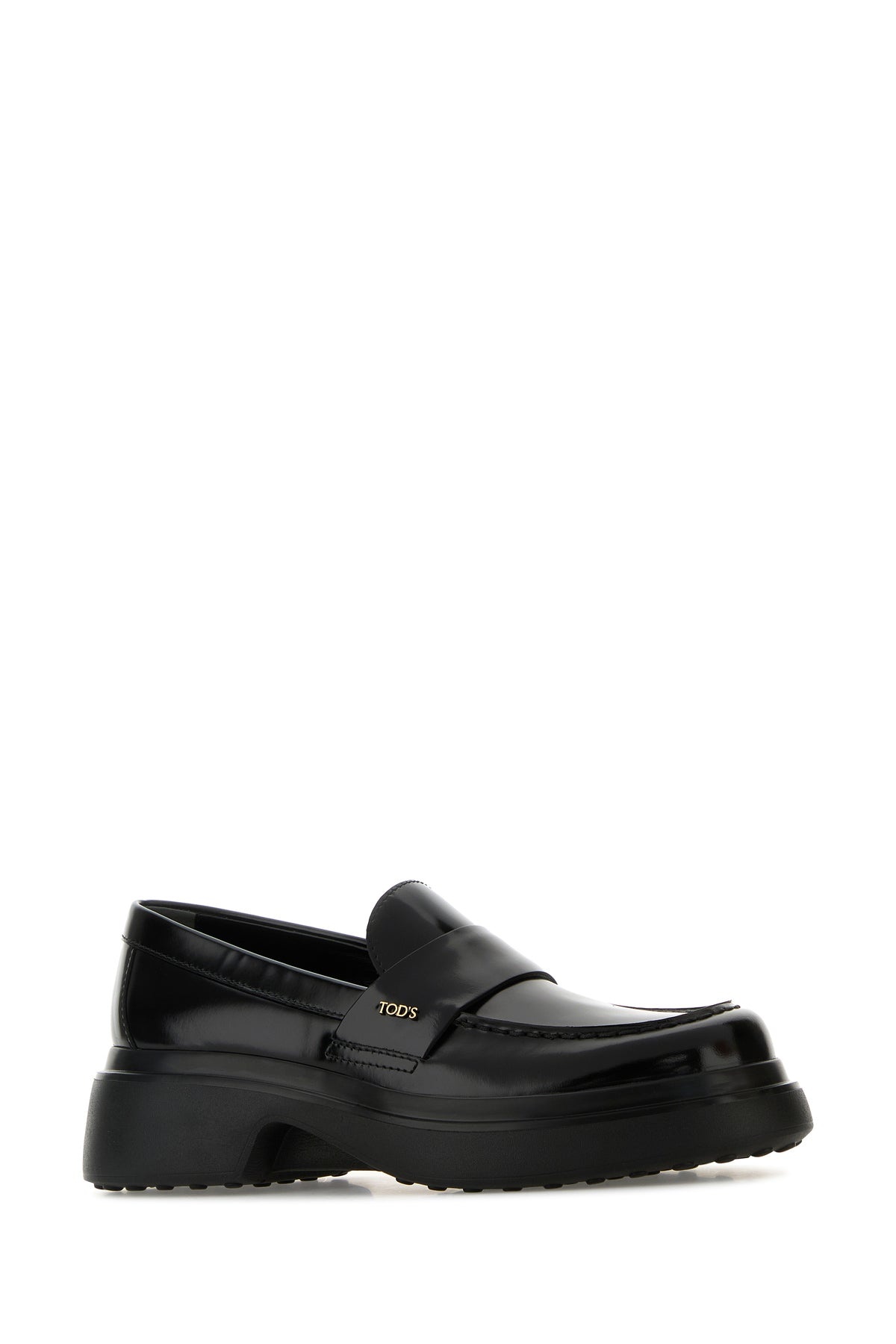 Black leather loafers - 2