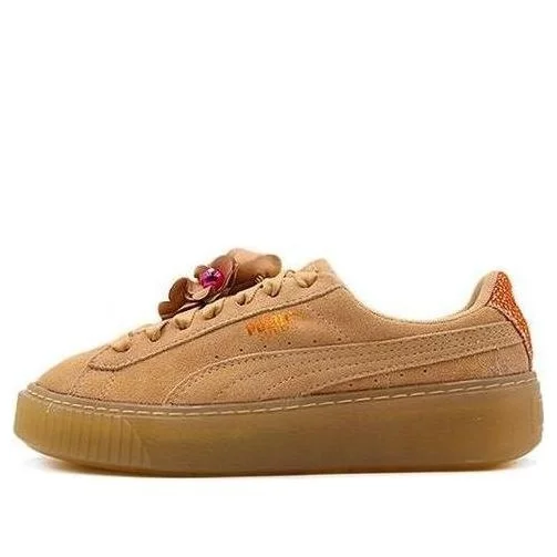 (WMNS) PUMA Platform Flower Tassel 'Brown' 369181-02 - 1