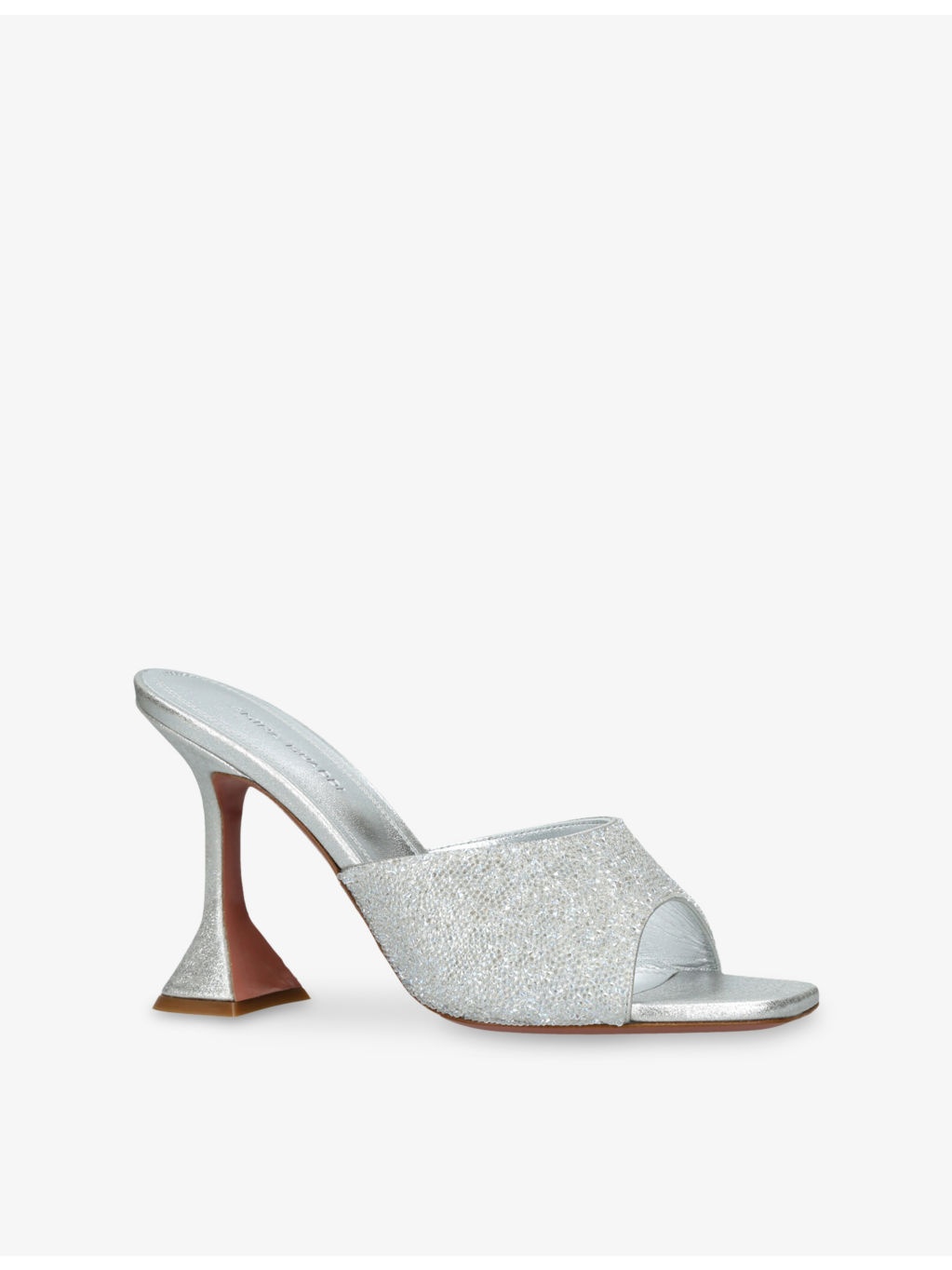 Lupita 95 Crystal-Mesh and Suede Heeled Mules - 3