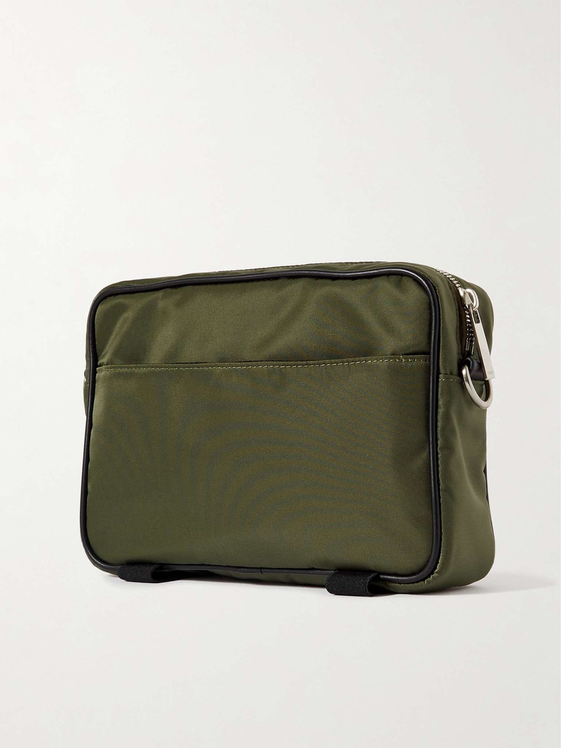 Courrier Logo-Print Leather-Trimmed Shell Messenger Bag 4