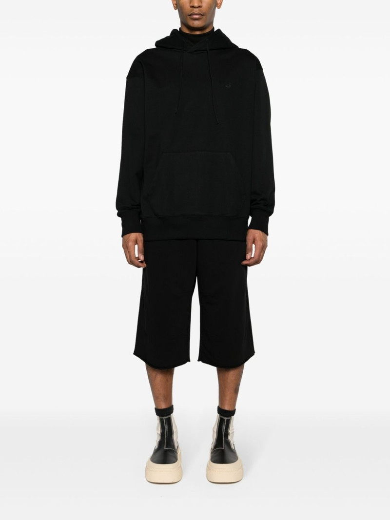 Y-3 Logo-Appliquéd Mesh Hoodie outlook