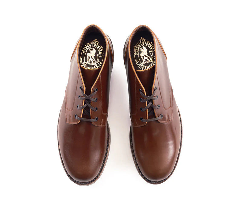 LK-022 Steadfast Chukka Shinki Hikaku Shell Cordovan Cognac - 6