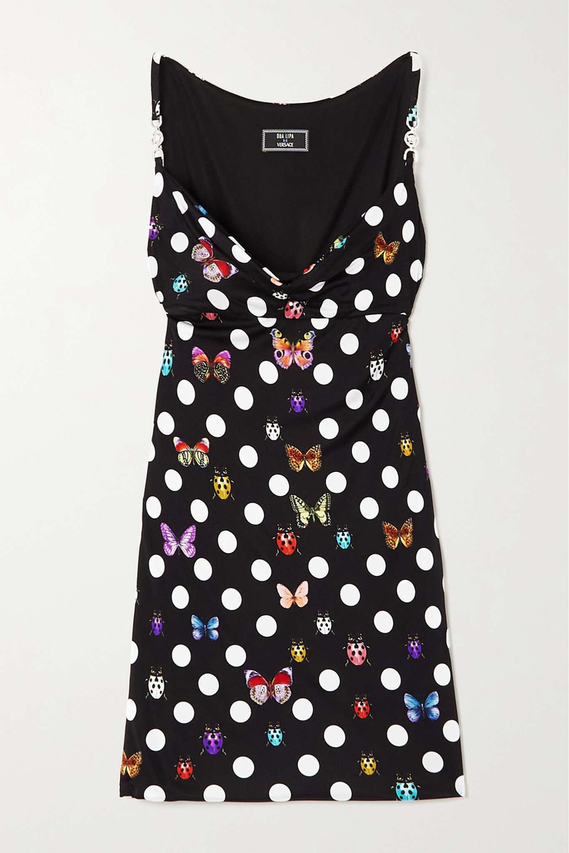 + Dua Lipa printed woven dress 1