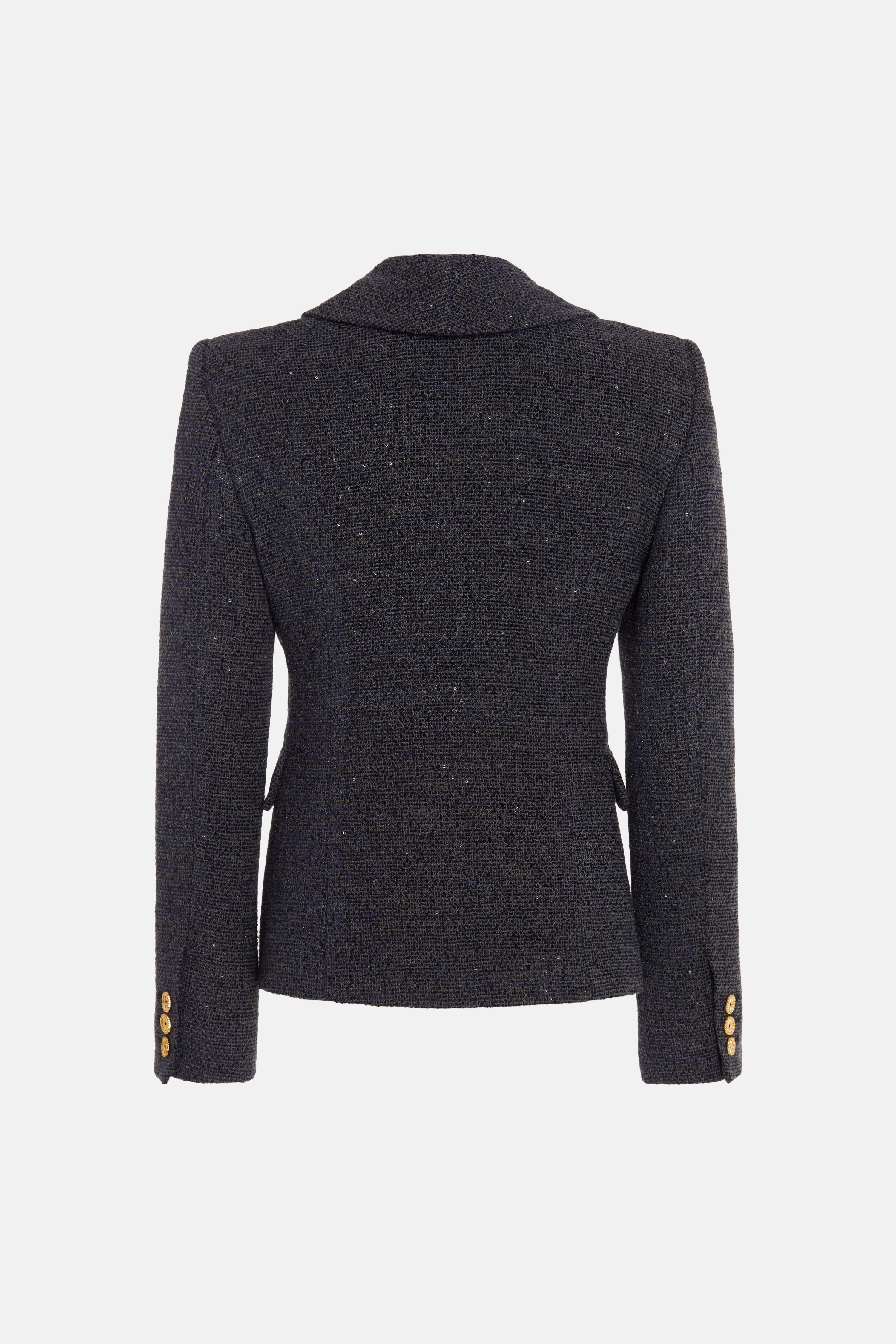 SEQUIN TWEED JACKET - 2