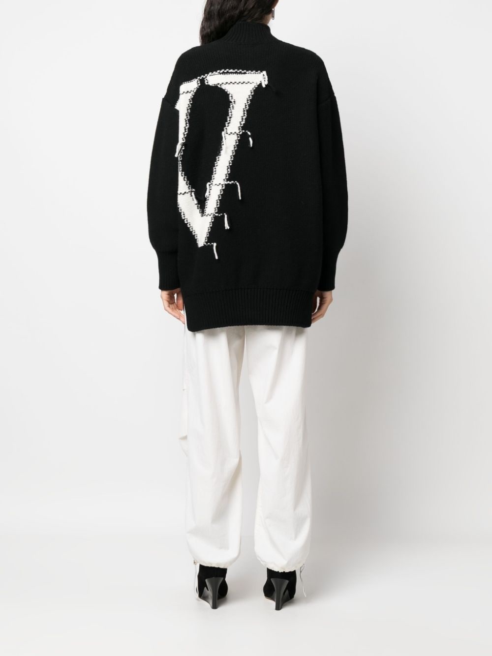 Ow high-neck wool jumper - 4