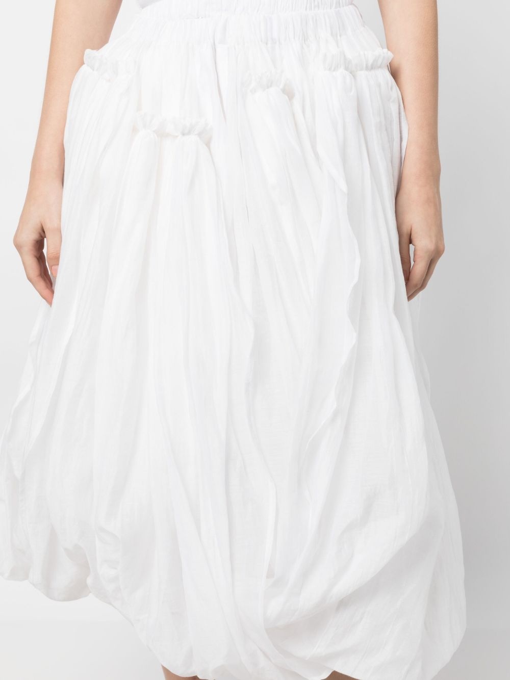 draped full midi skirt - 5