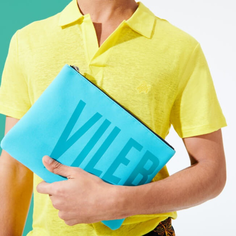 Zipped Beach Pouch Solid 3