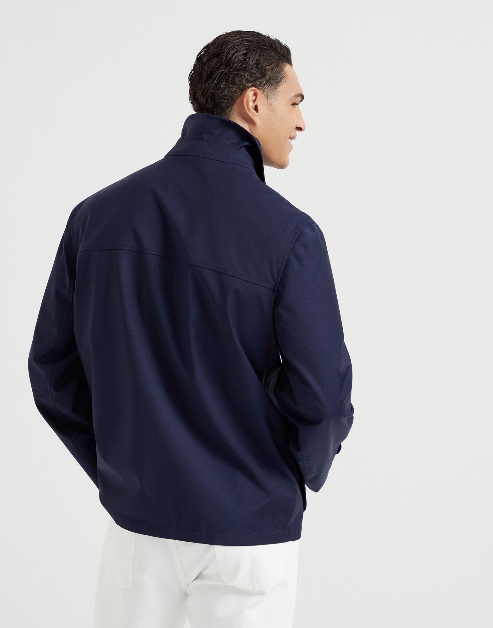 Bonded virgin wool fresco field jacket - 2