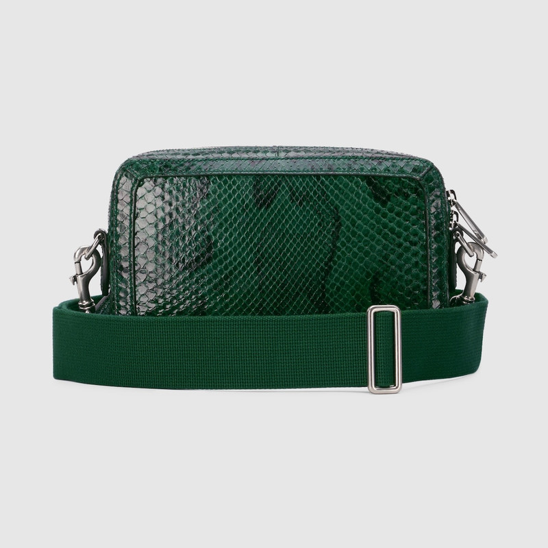 Python crossbody bag with Double G 6