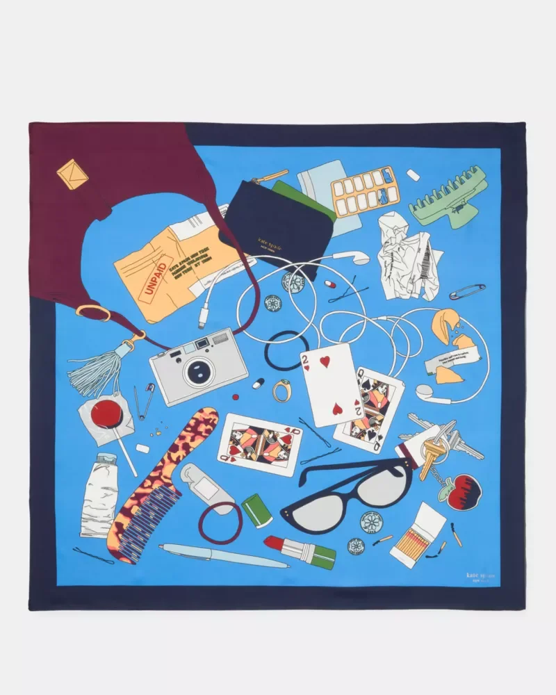 Whats In My Bag Silk Square - 1
