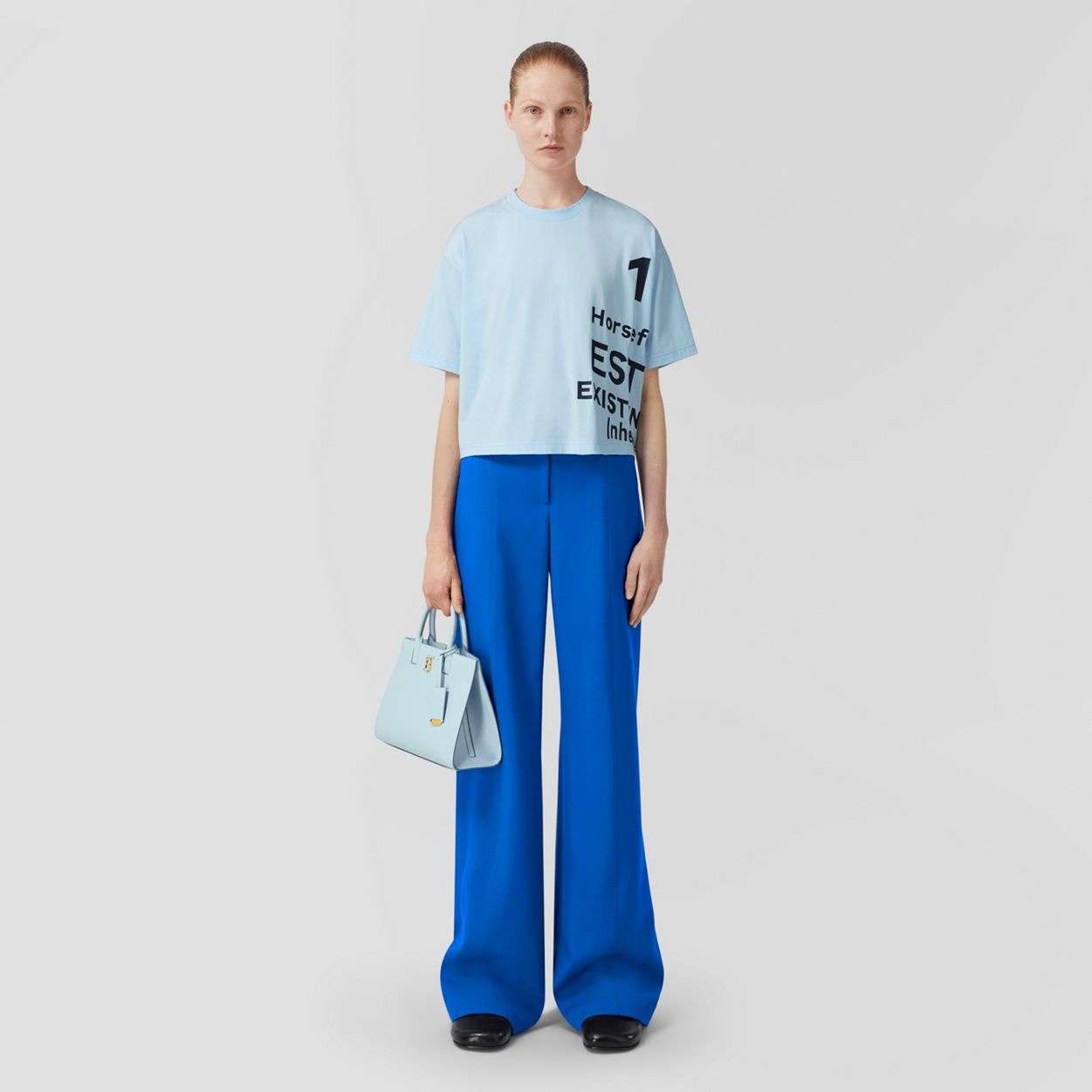 Embroidered Logo Wool Tailored Trousers - 2