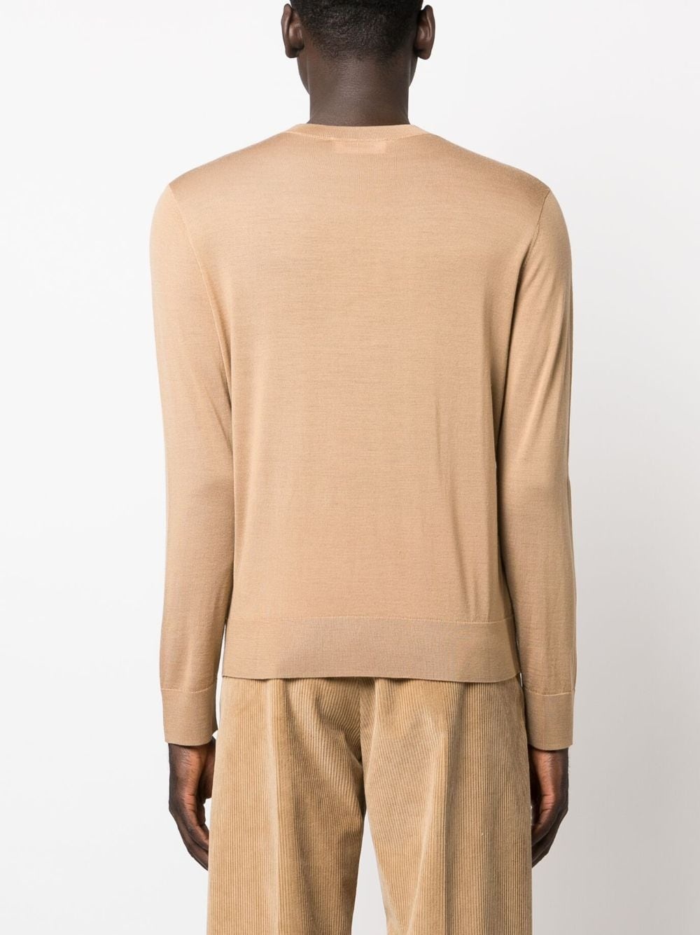 long-sleeved virgin wool sweatshirt - 4