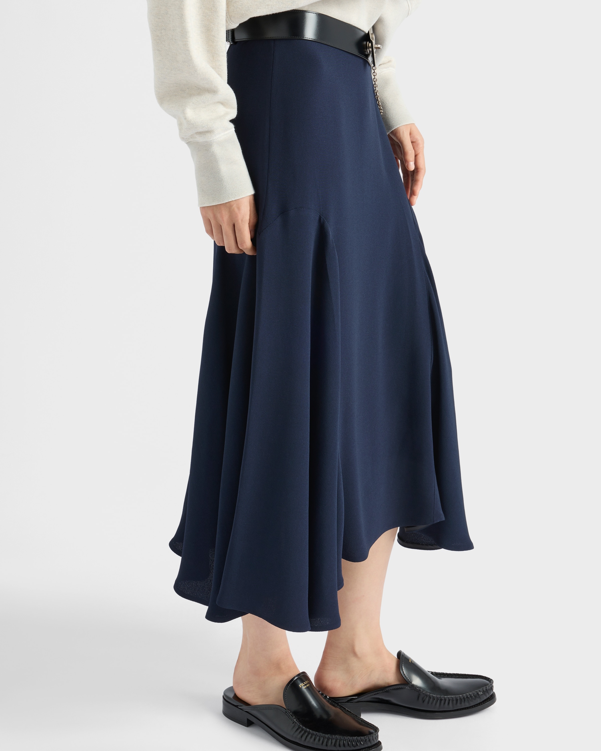 Cady crepe midi-skirt - 3