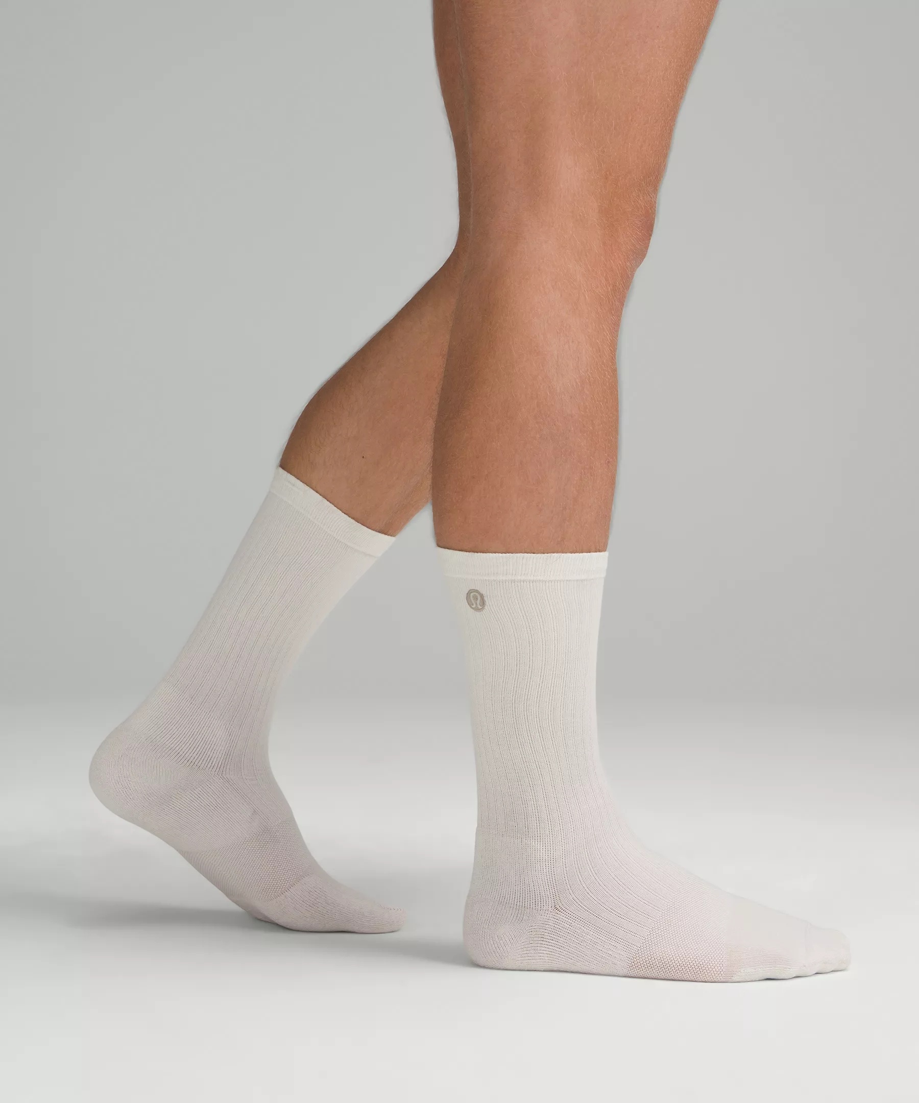 Men's Daily Stride Ribbed Comfort Crew Socks - 3