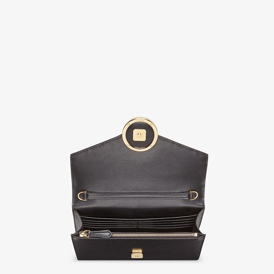 Black leather mini bag - 4