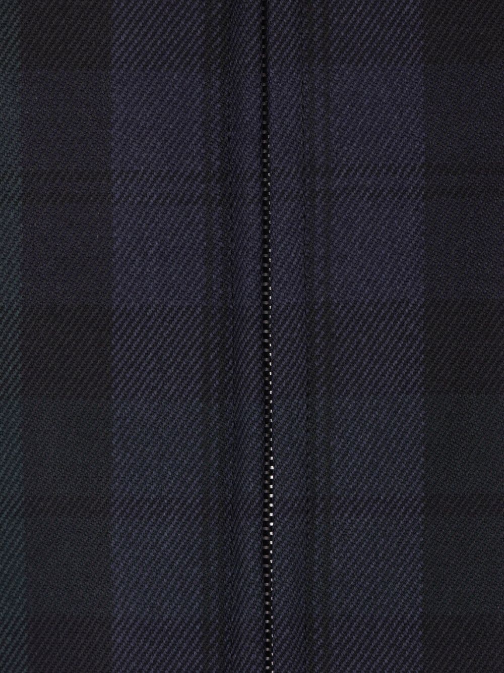 plaid zip-front bomber jacket - 4