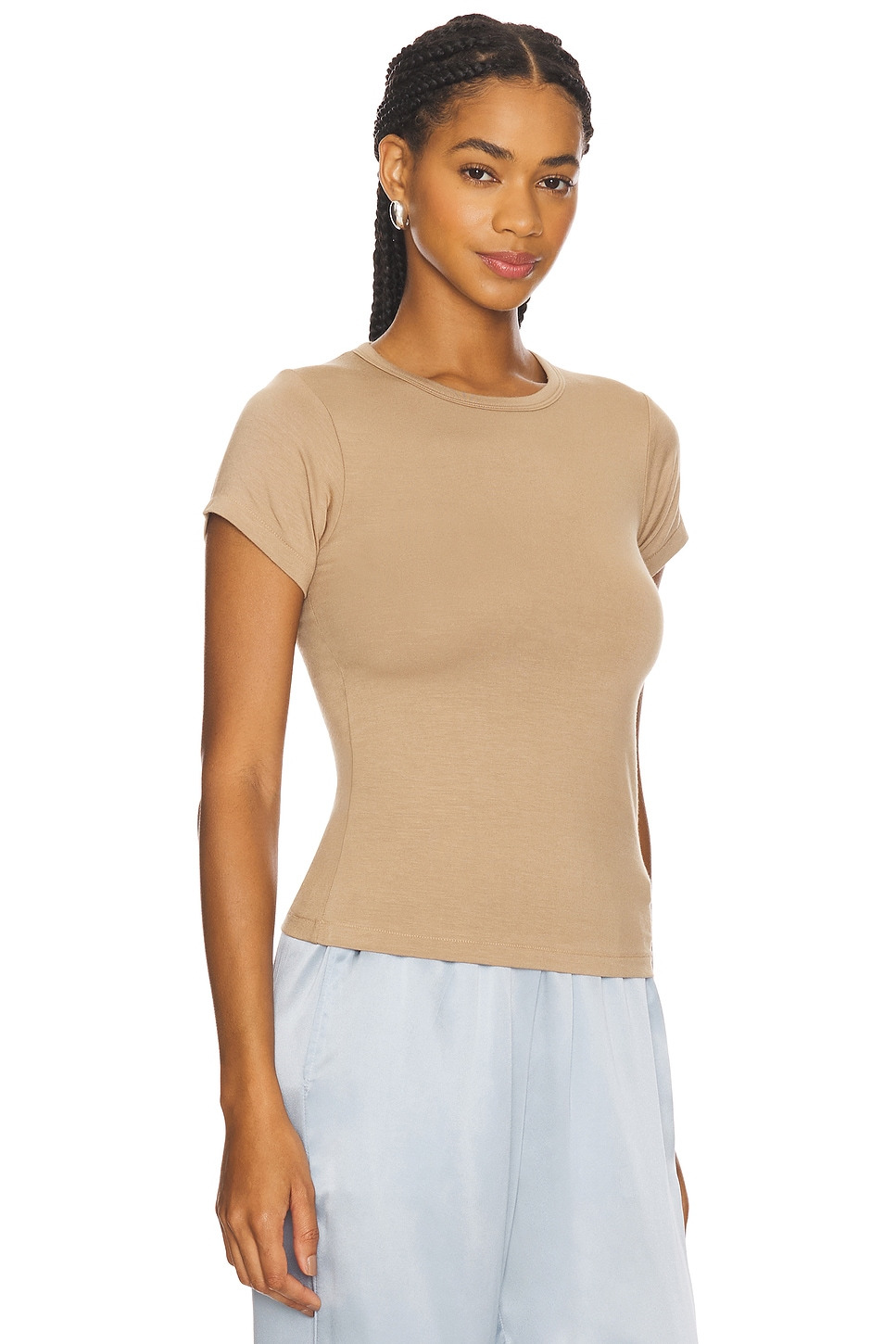Fitted Crewneck Short Sleeve T-Shirt - 2