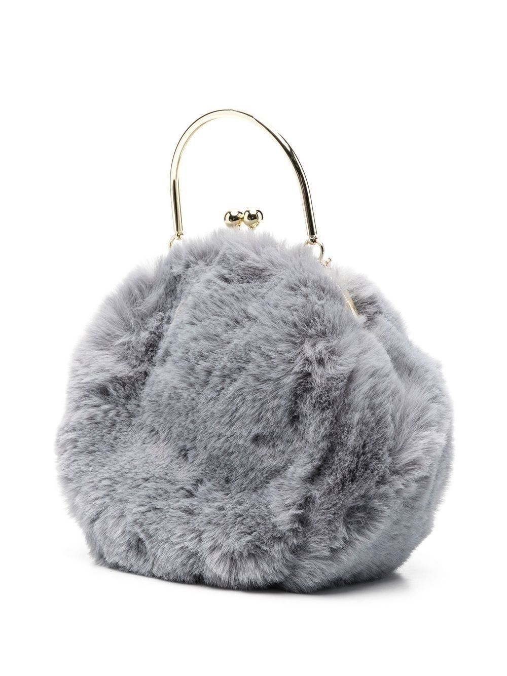 faux-fur logo-tag bag - 3