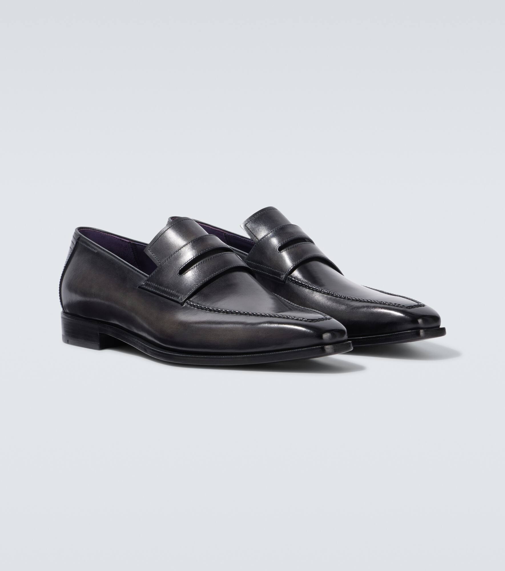 Andy Démesure leather penny loafers - 5