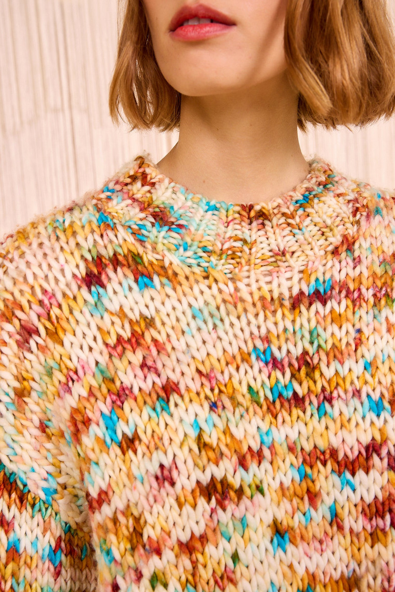 Maude Multicolor Knit Pullover 3