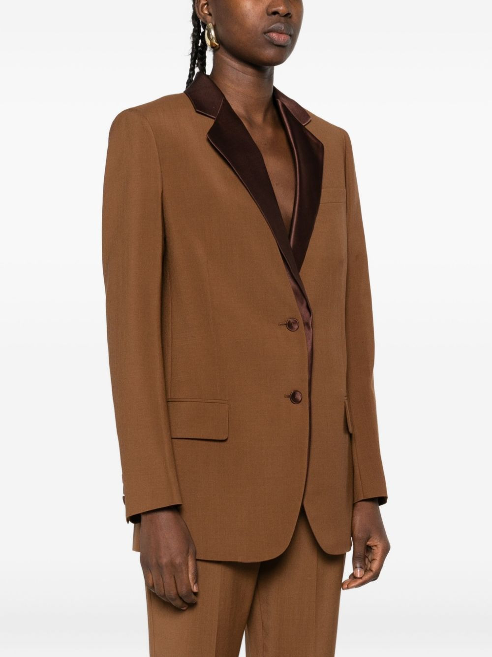 satin-lapel jacket - 3