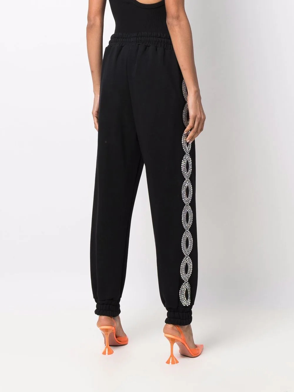crystal-embellished joggers - 4