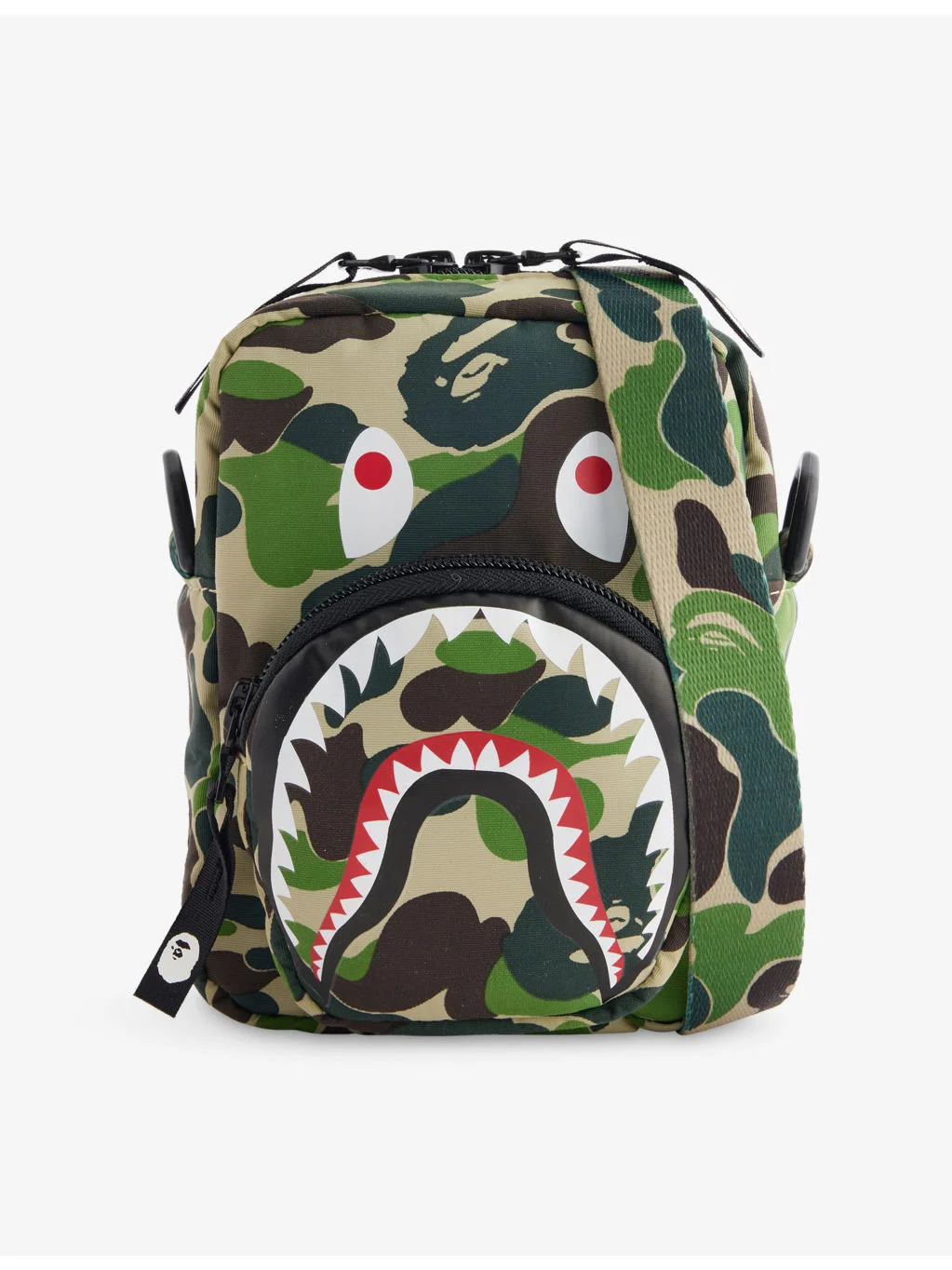Camo Shark Woven Cross Body Bag - 1