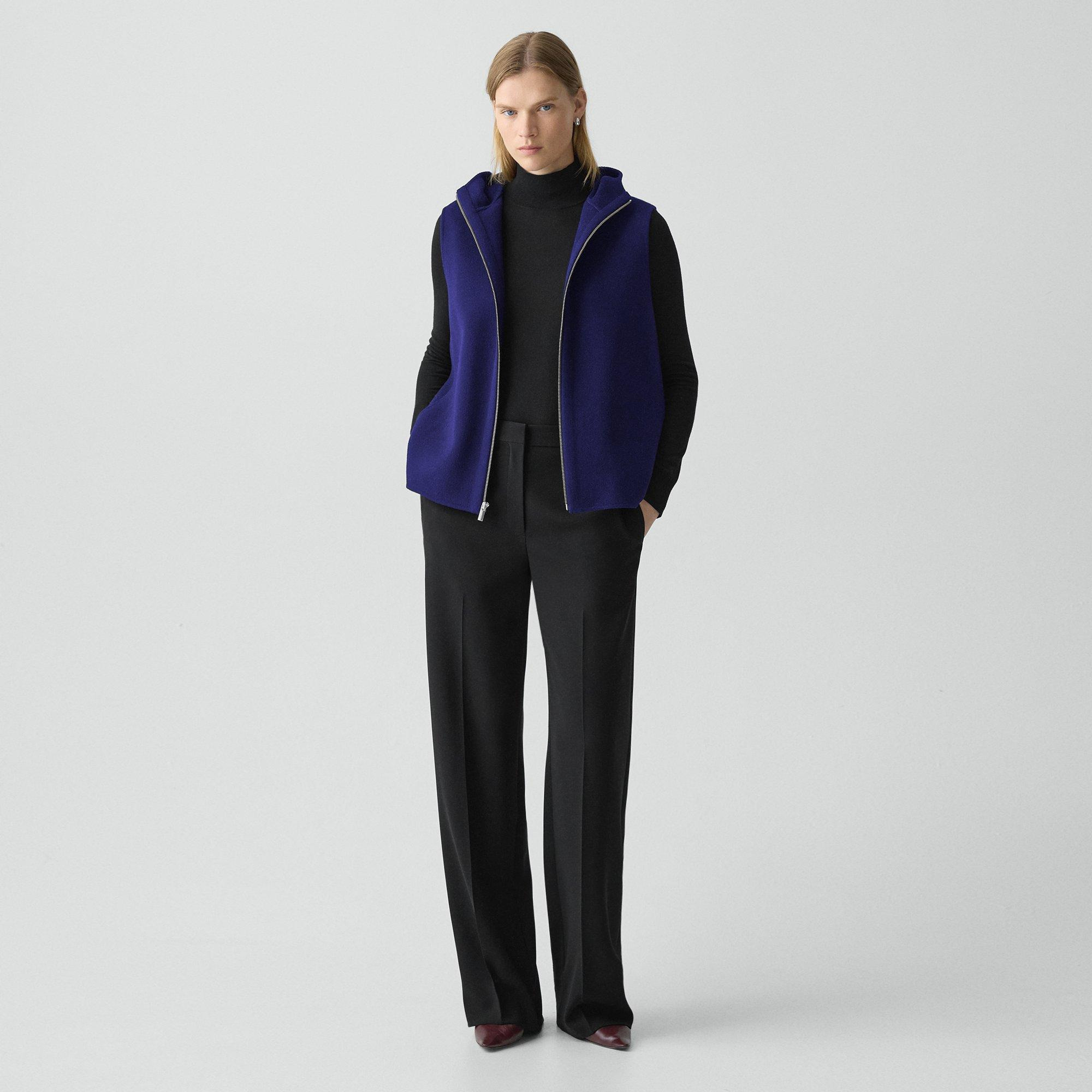 Hooded Vest in Double-Face Wool-Cashmere - 6
