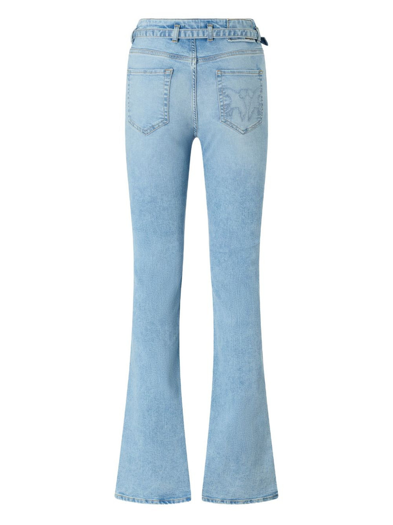 PINKO buckle-embellished flared jeans outlook
