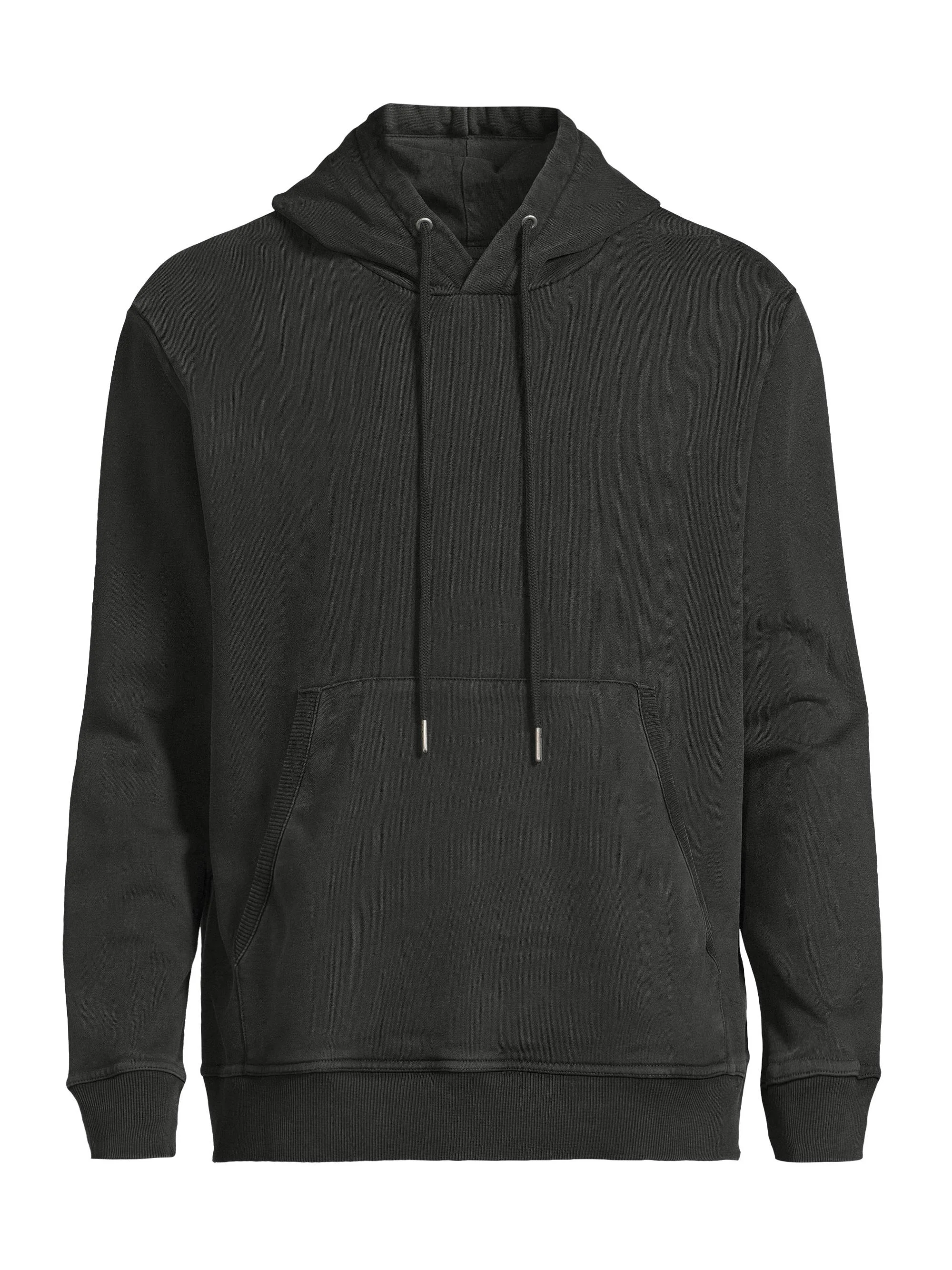 Men's French Terry Hoodie - Black - 1