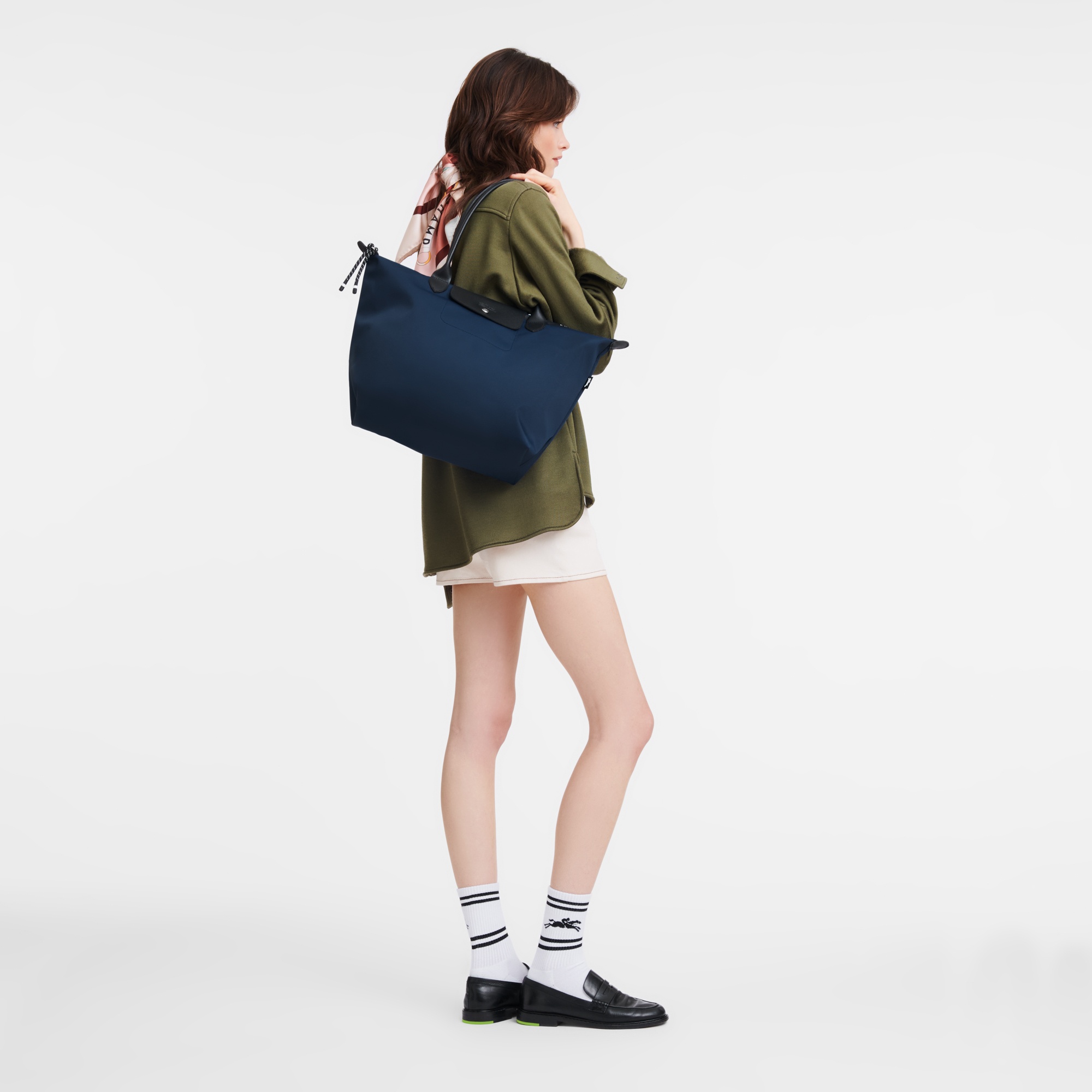 Le Pliage Energy L Tote bag Navy - Canvas - 2
