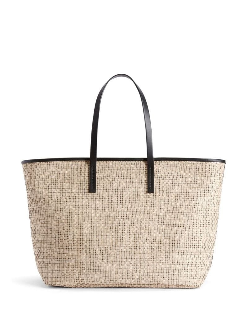 raffia tote bag - 2