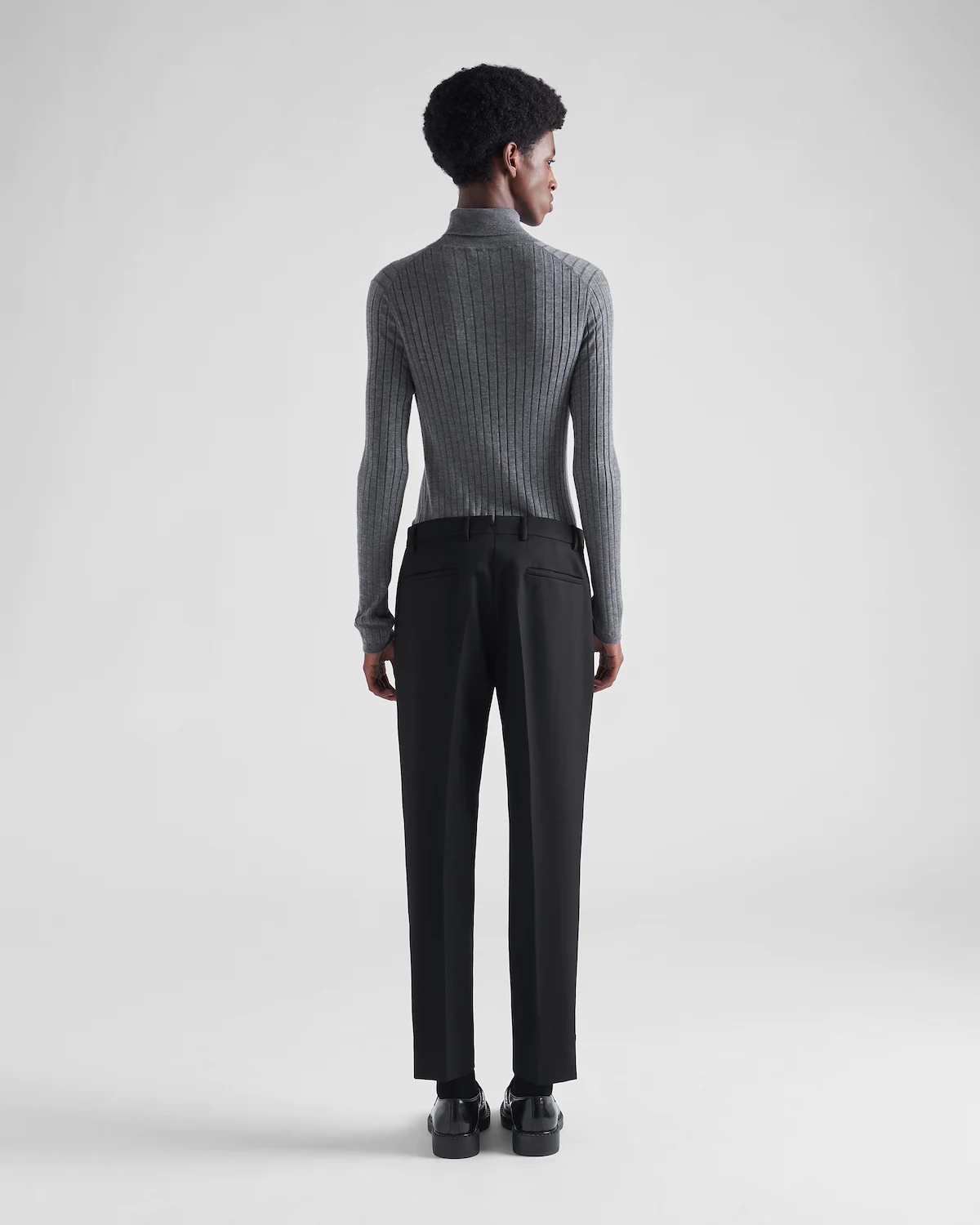 Wool gabardine pants - 5