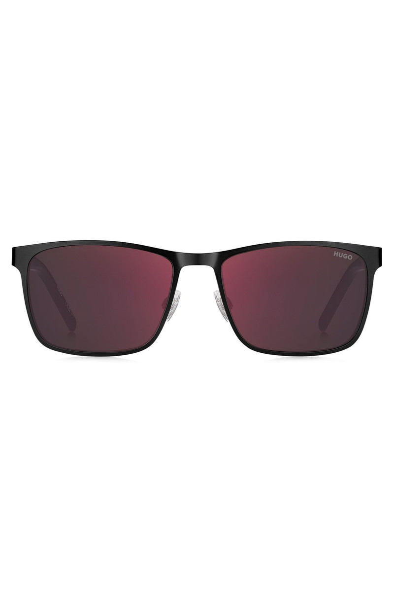 BLACK-STEEL SUNGLASSES WITH TEXTURED TEMPLES 3