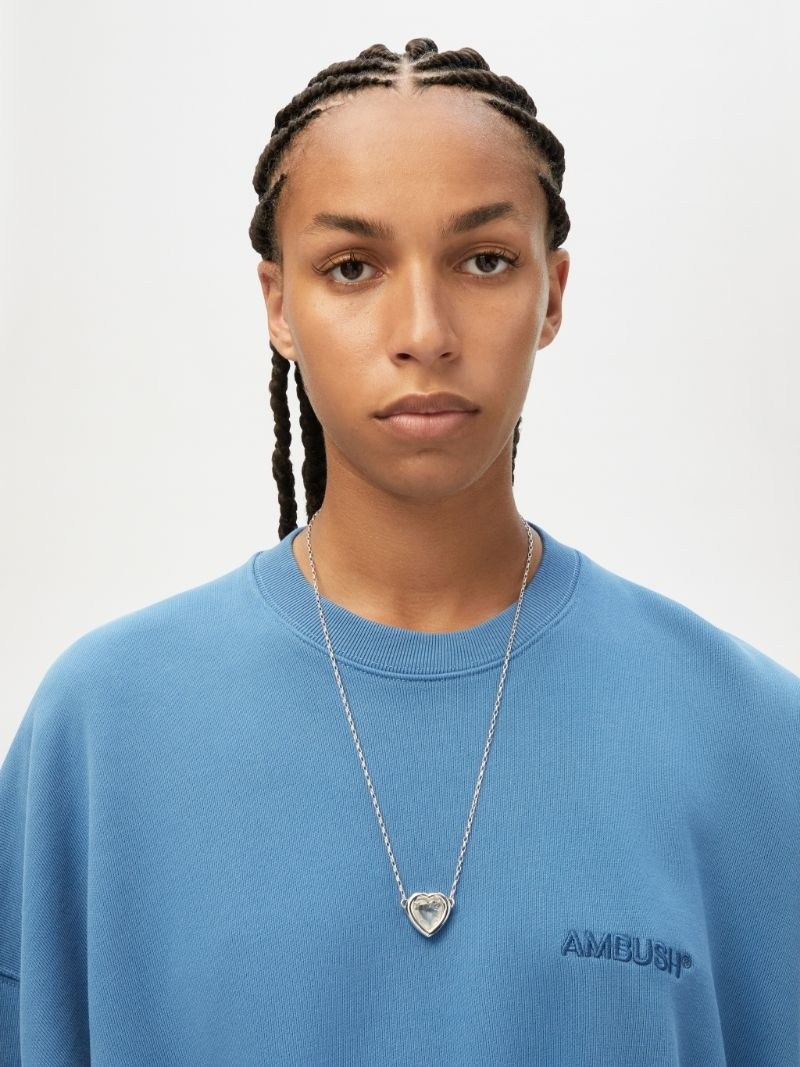 HEART STONE CHARM NECKLACE 3