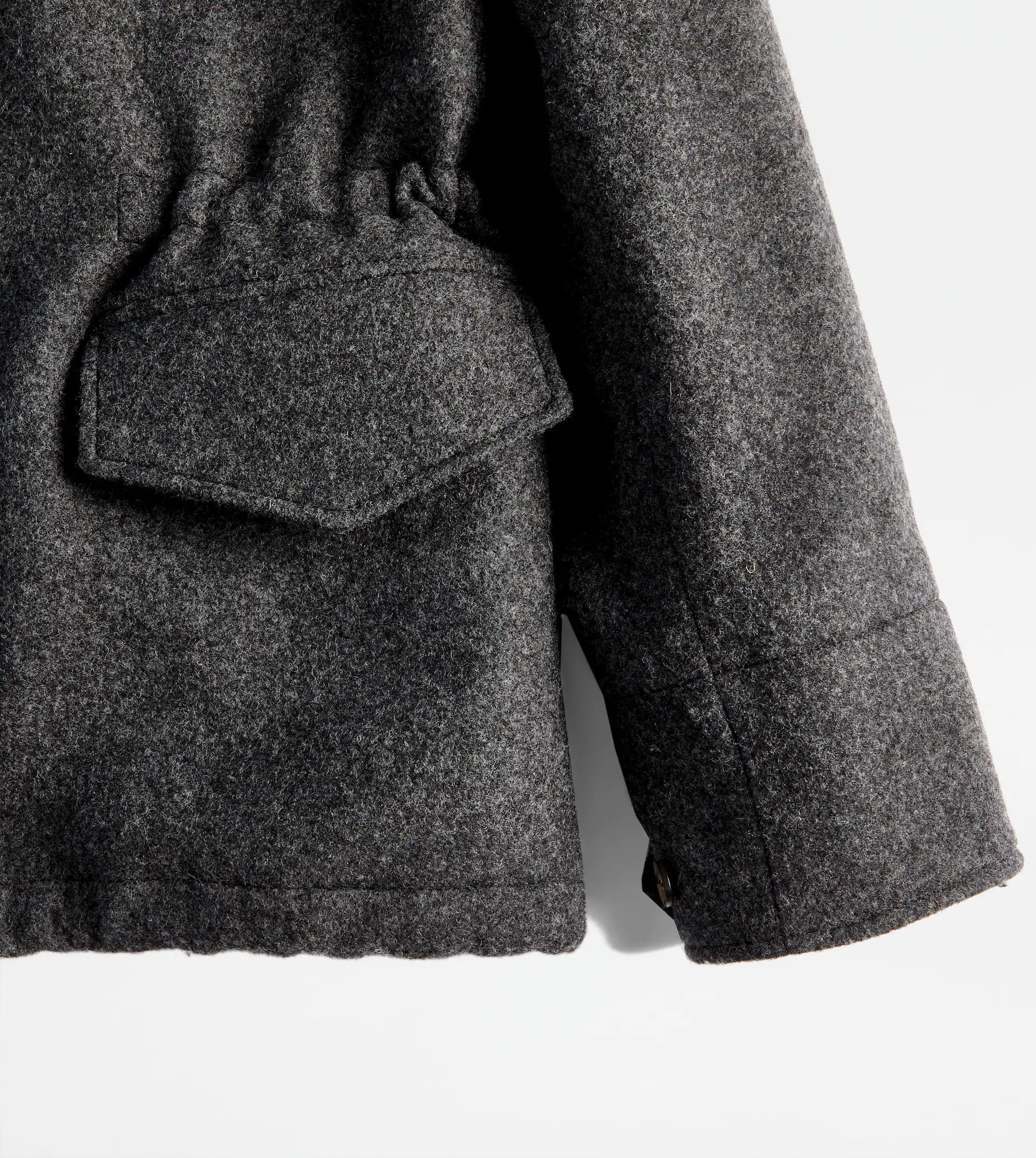 TOD'S OVER FIELD JACKET - GREY - 9