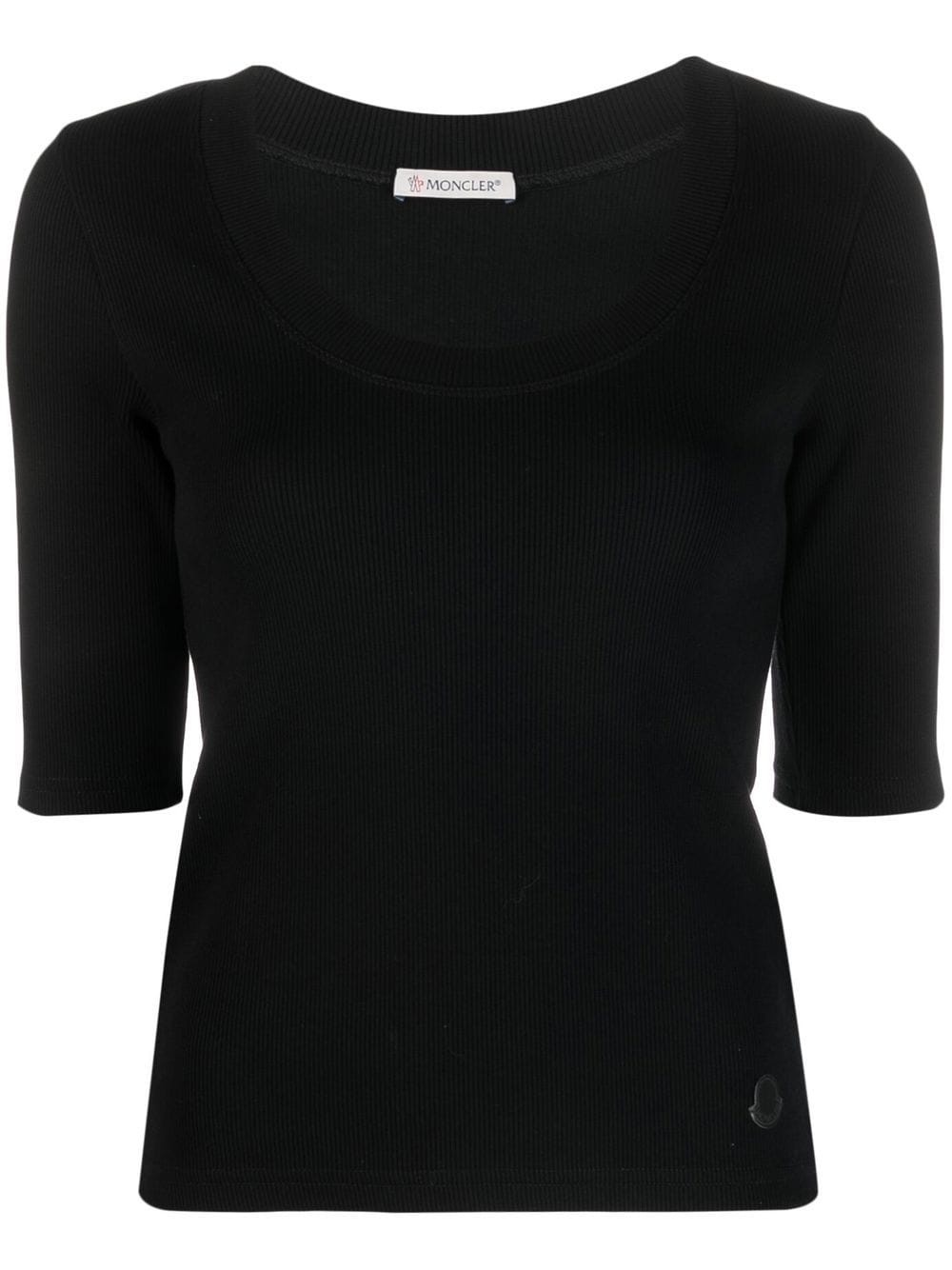 logo-patch ribbed top - 1