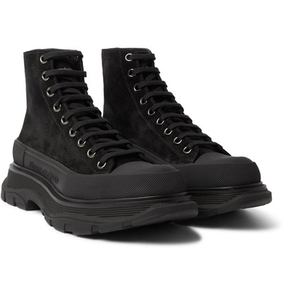 Alexander McQueen Suede High-Top Sneakers outlook