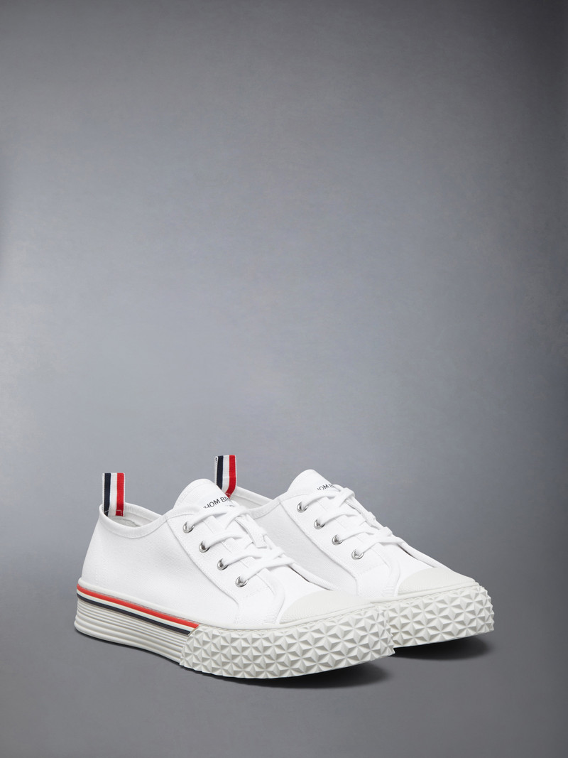Thom Browne CANVAS TREAD SOLE COLLEGIATE SNEAKERS outlook