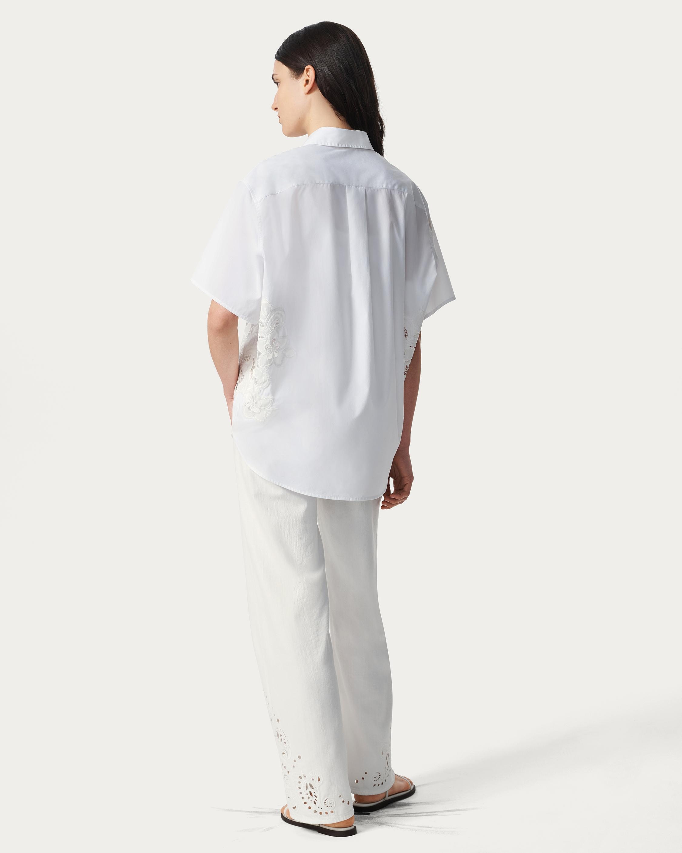 Amy Lace Poplin Shirt - 6