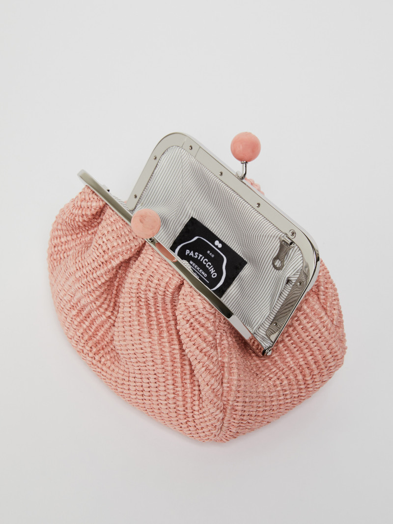 PALMAS Small raffia-effect Pasticcino Bag 6