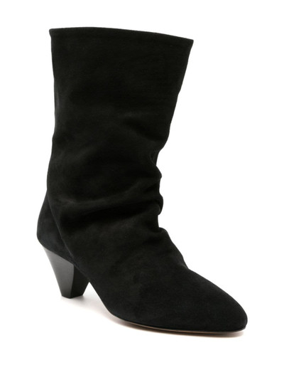 Isabel Marant Reachi 50mm suede ankle boots outlook