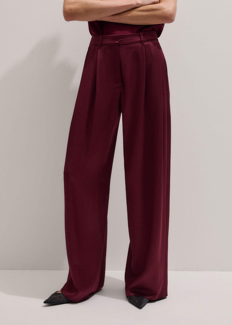 Pleat Straight Pant 1
