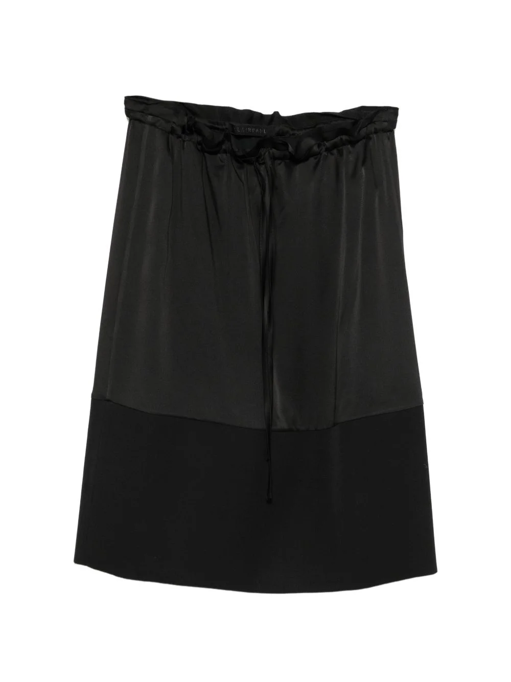 drawstring-fastening mini skirt - 1