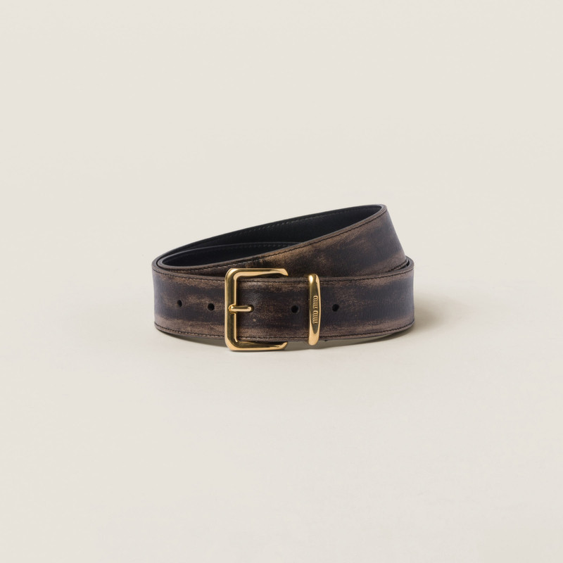 Nappa leather belt 1