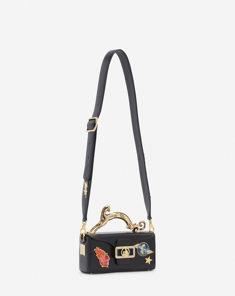 LANVIN X FUTURE PENCIL CAT NANO LEATHER BAG WITH PINS 3